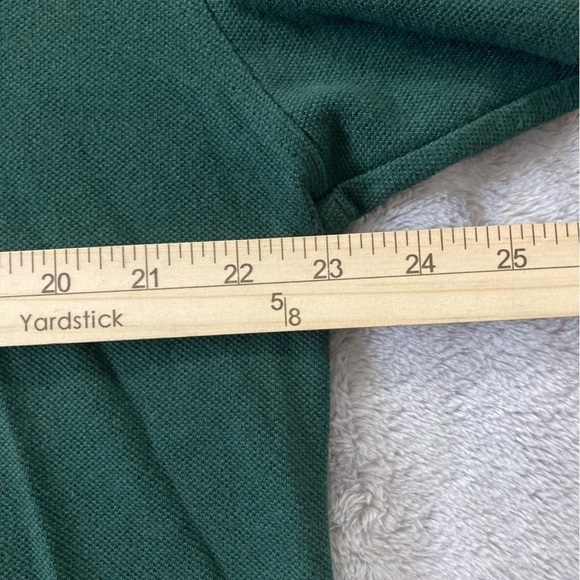 Tommy Hilfiger Green Short Sleeve Polo Shirt Large Classic Logo Holiday Ready - Picture 6 of 8